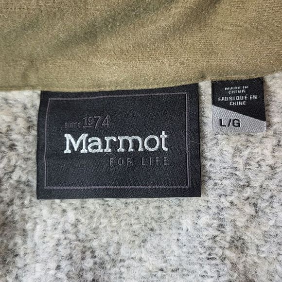 Marmot Men's Wool Blend Sweater / Jacket - Picture 3 of 12
